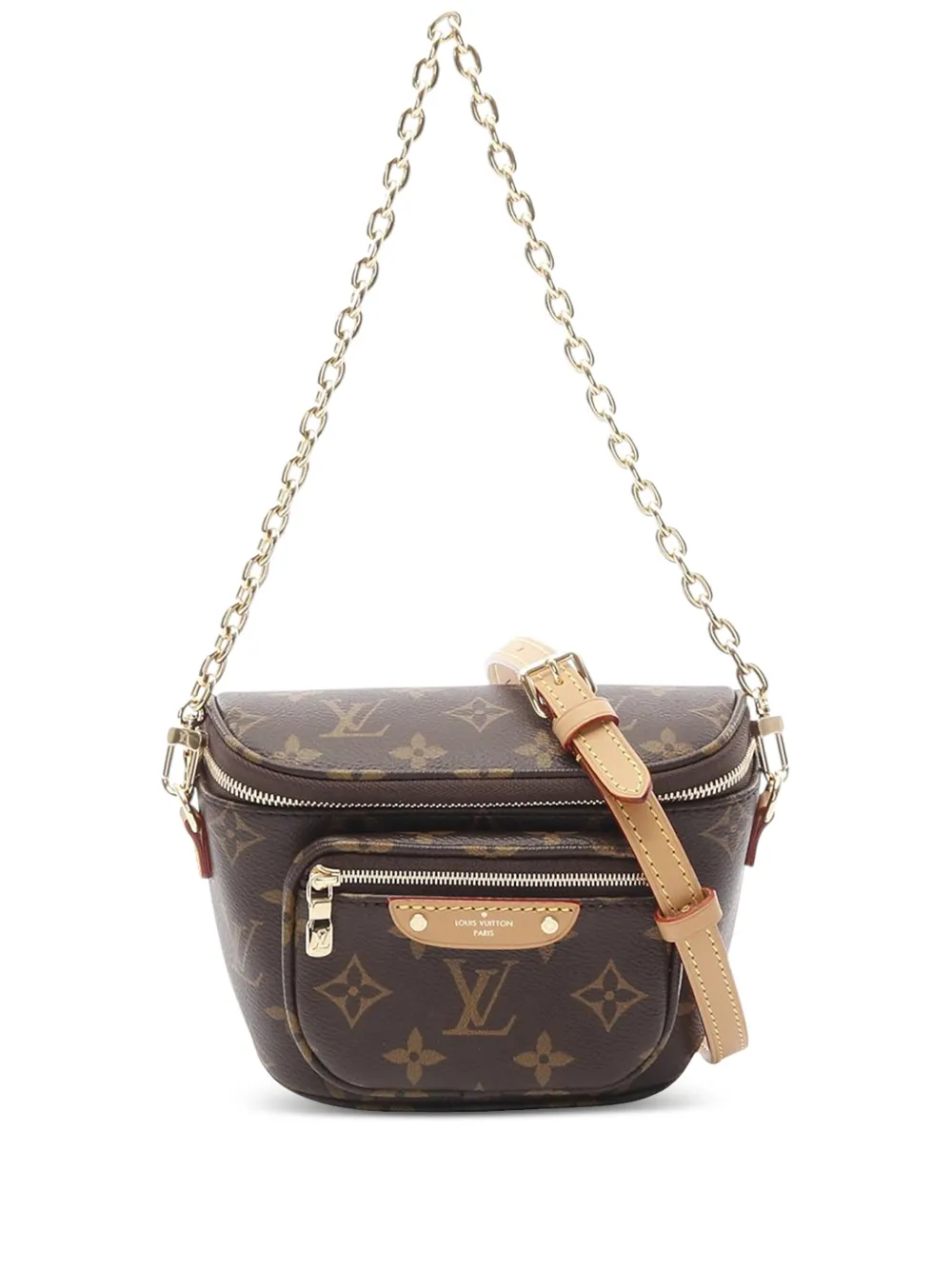 Louis Vuitton Pre-Owned 2021-2025 モノグラム ミニ バムバッグ サッチェルバッグ - ブラウン
