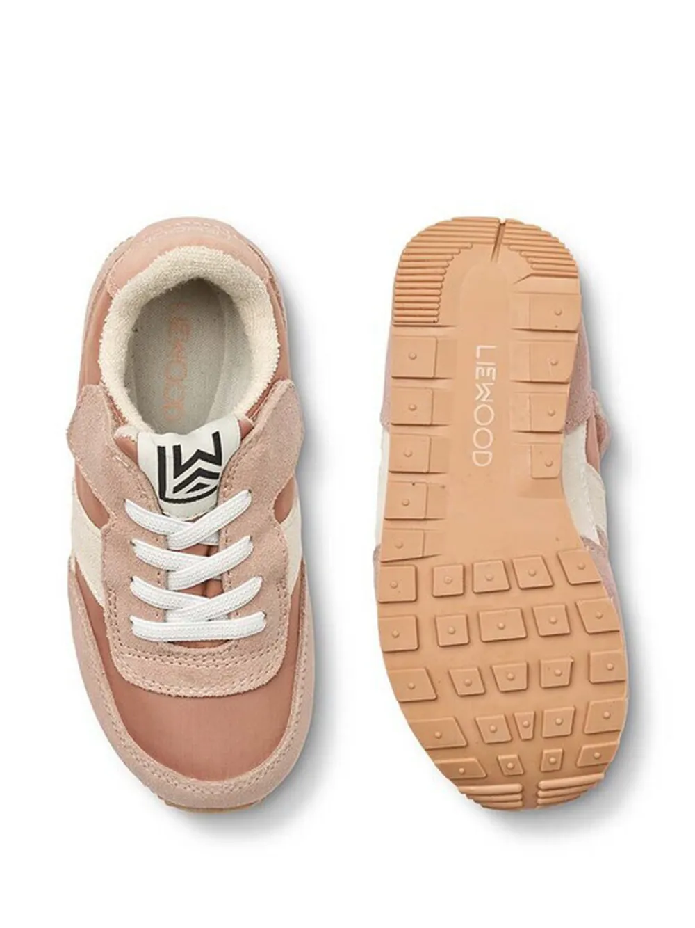 Liewood Sneakers met bandje en vlakken Roze