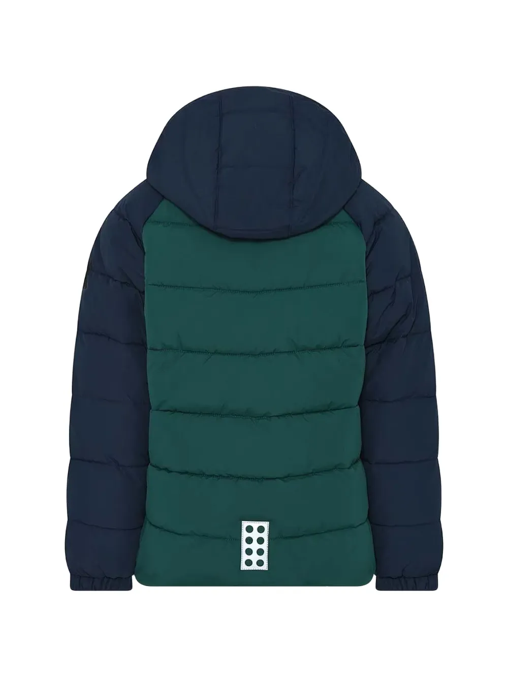 Lego colour-block hooded jacket Groen