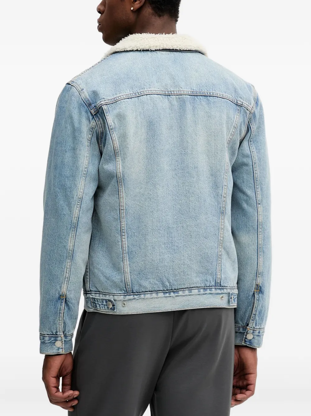 Levi's Type III sherpa truckerjack Blauw