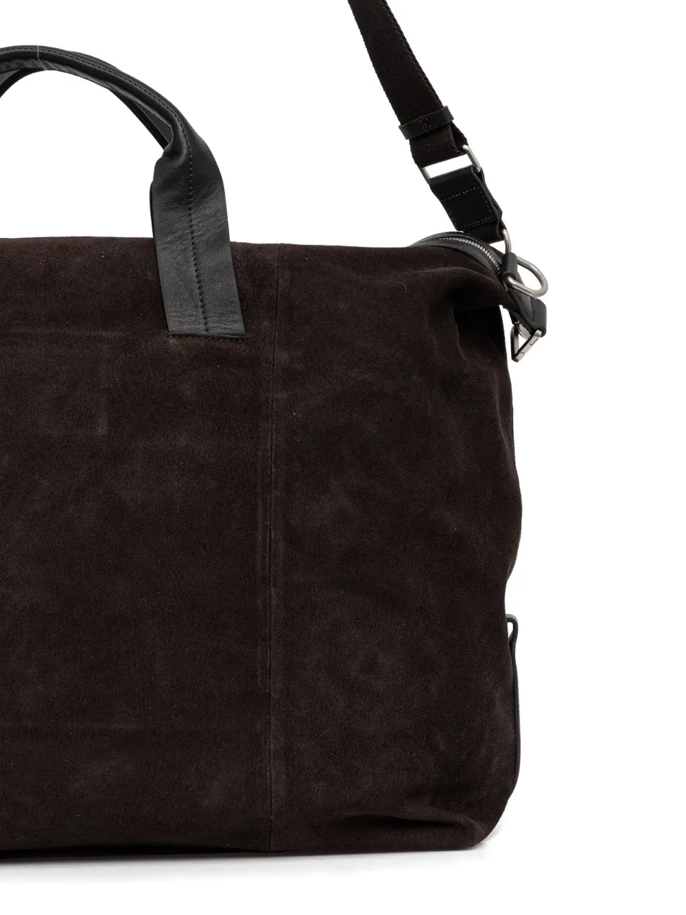 Marc O'polo Suede Top-handle Travel Bag In Brown