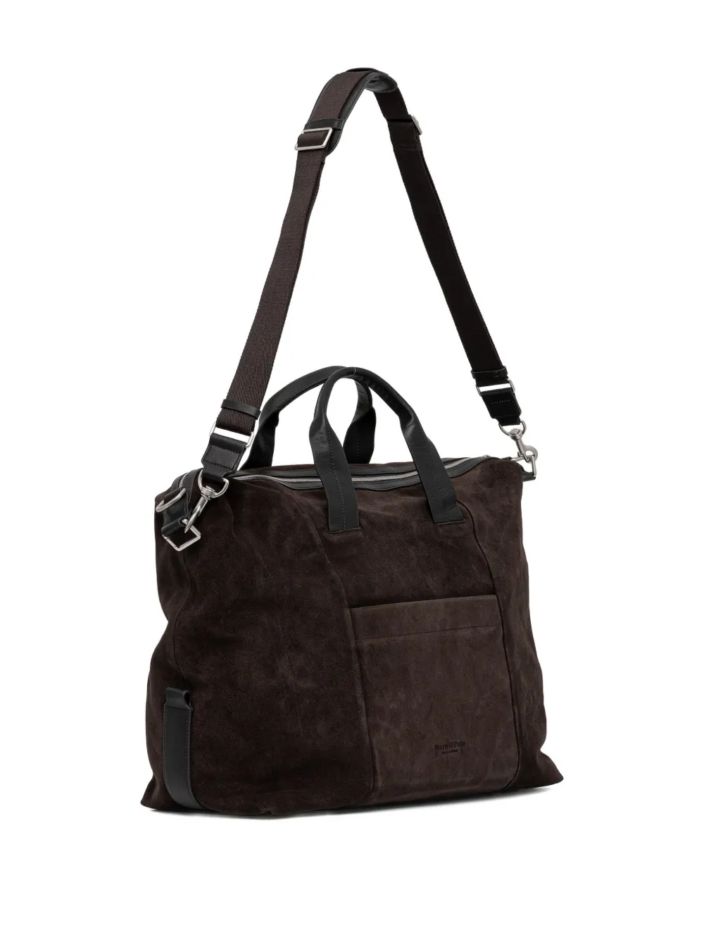 Marc O'polo Suede Top-handle Travel Bag In Brown