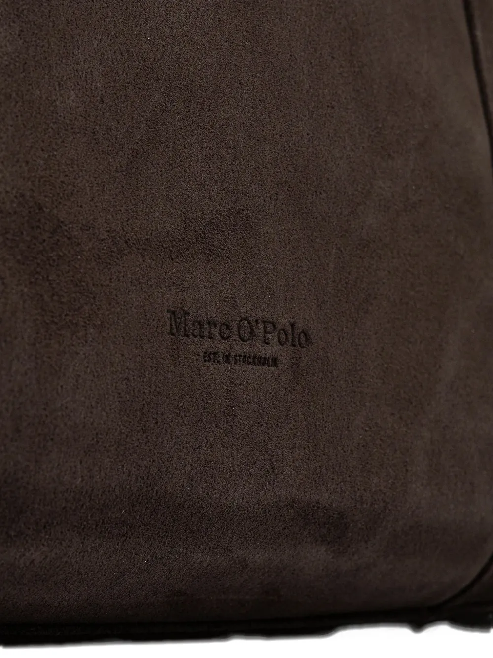 Marc O'polo Suede Top-handle Travel Bag In Brown