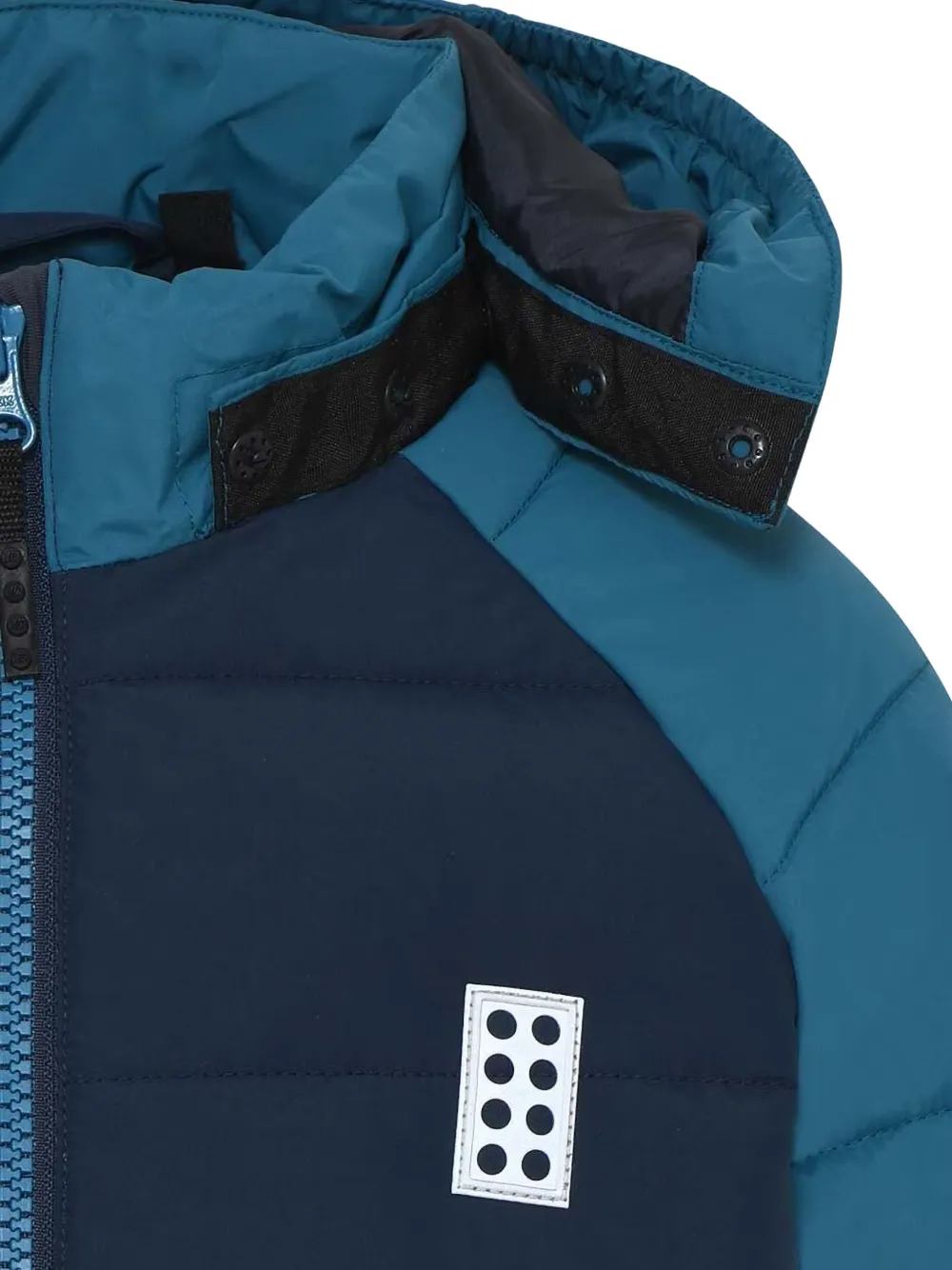 Lego quilted hooded jacket Blauw