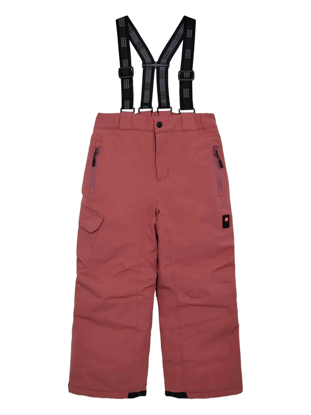 Lego zip-pocket braces trousers - Rosso