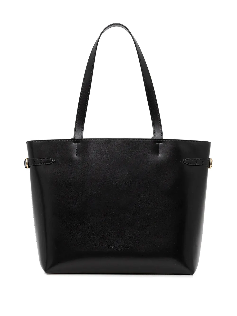 Marc O'Polo buckled side-strap tote bag - Zwart