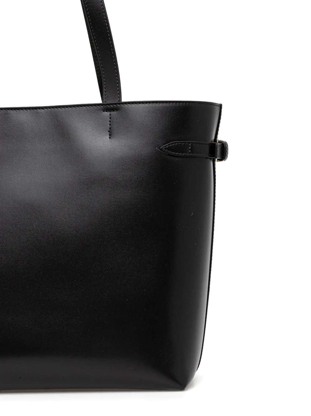 Marc O'polo Buckled Side-strap Tote Bag In Black