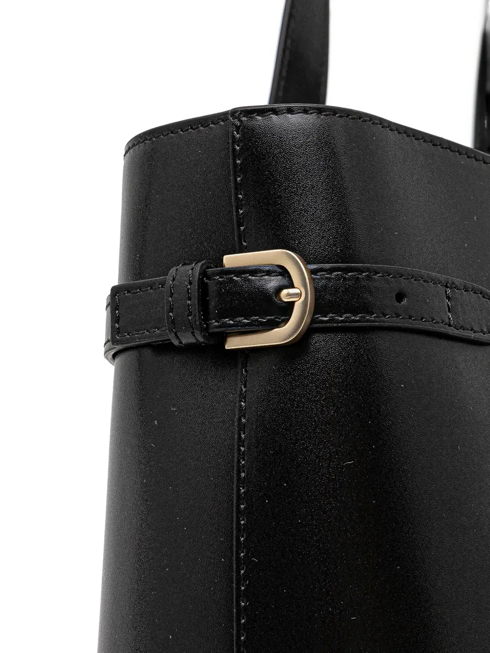 Marc O'polo Buckled Side-strap Tote Bag In Black