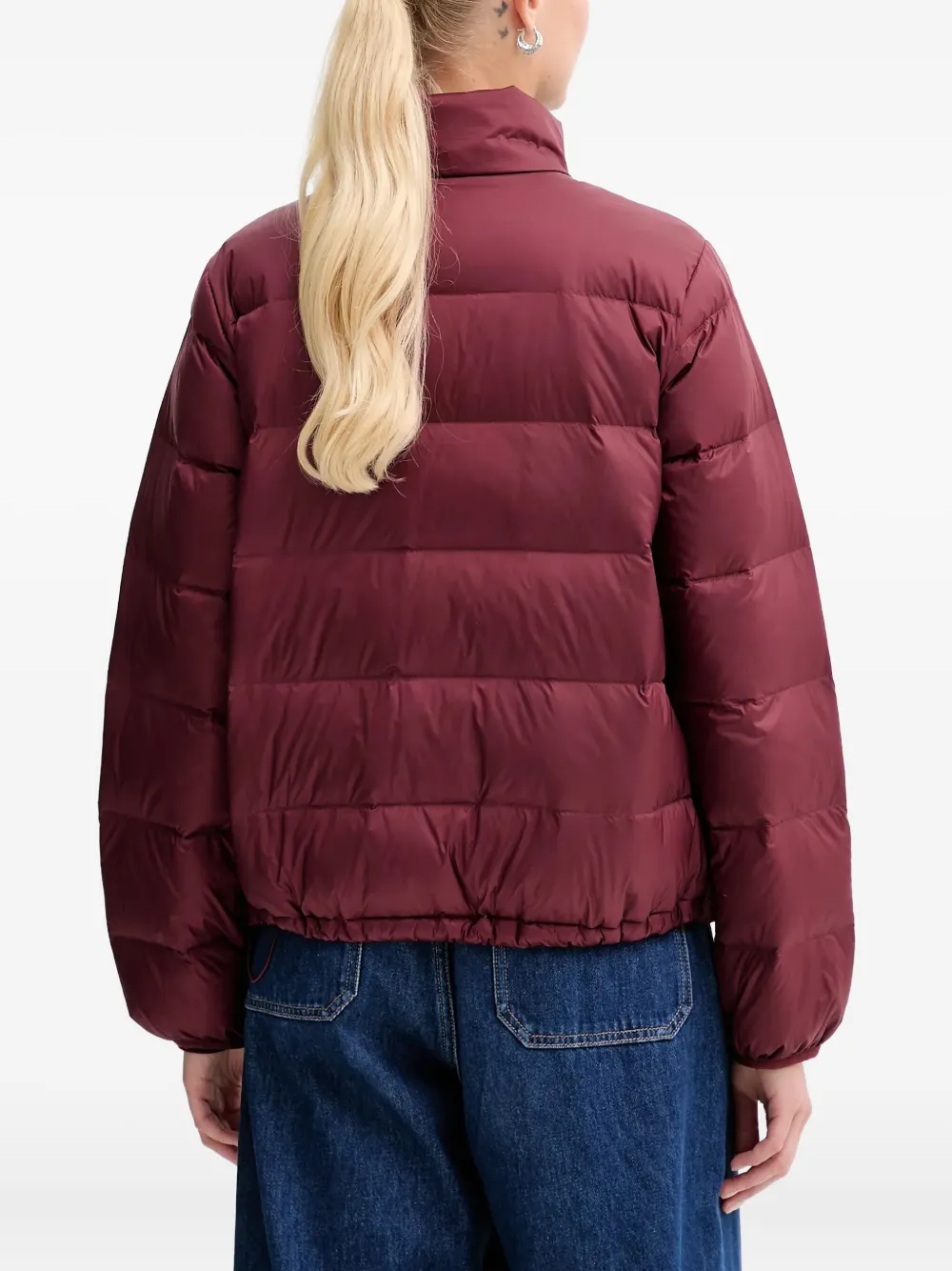 Levi's Willa Down Packable Zip Puffer Jacket In Red