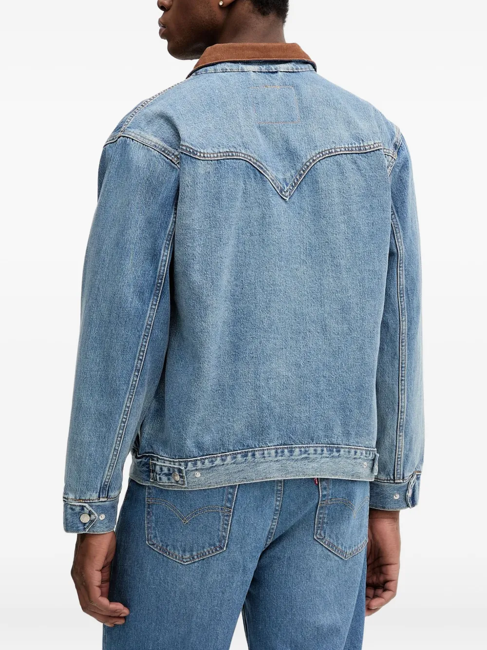 Levi's Western Shorthorn Trucker denim jack Blauw