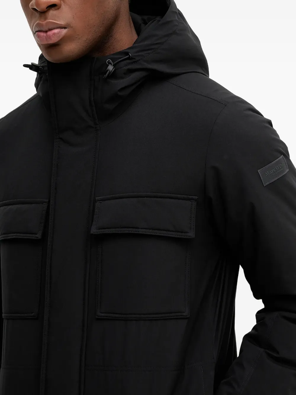 Marc O'polo Hooded Jacket In Black