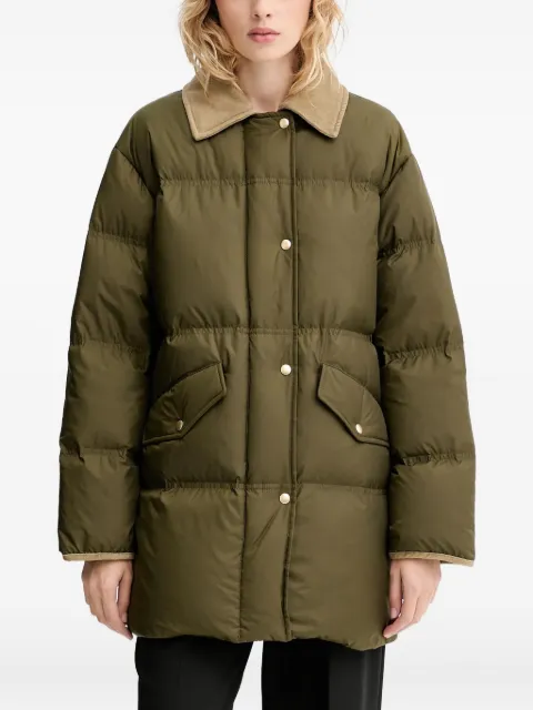 Marc O'Polo button corduroy-collar coat