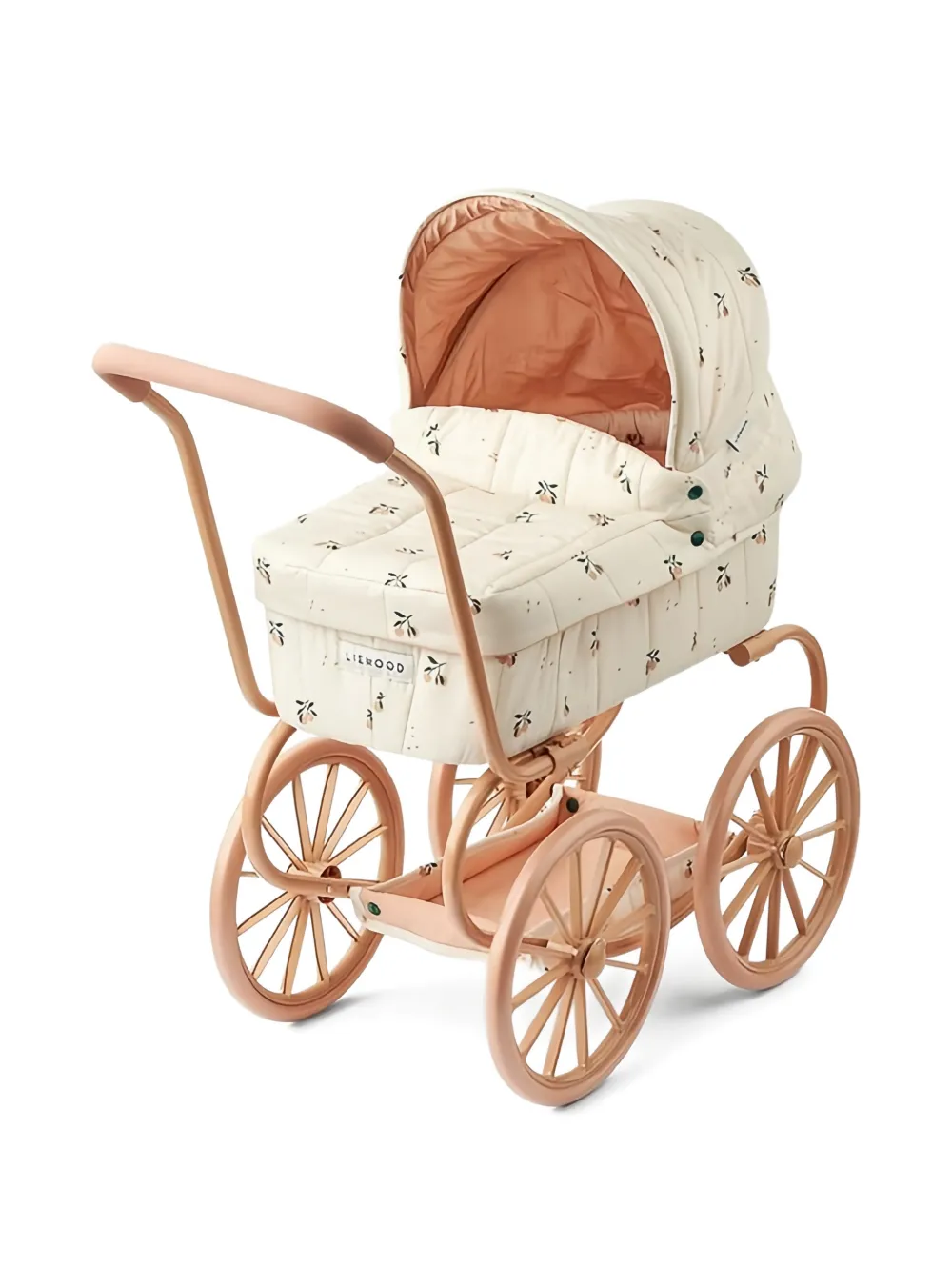  Liewood Poussette Jouet Matelassée à Fleurs - Orange 