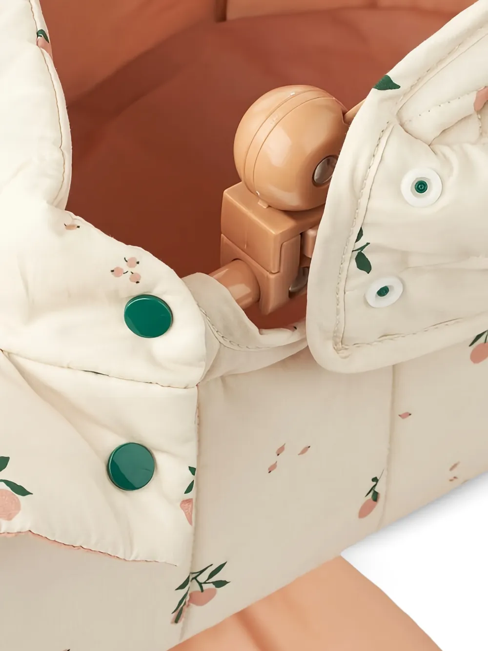  Liewood Poussette Jouet Matelassée à Fleurs - Orange 