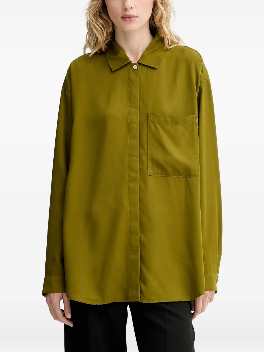 Marc O'Polo camisa con bolsillo en el pecho | verde | Image 1