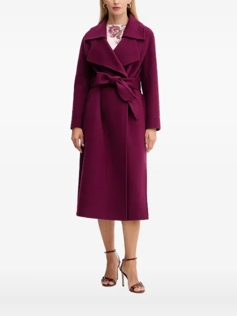 SIMONA CORSELLINI belted wool coat