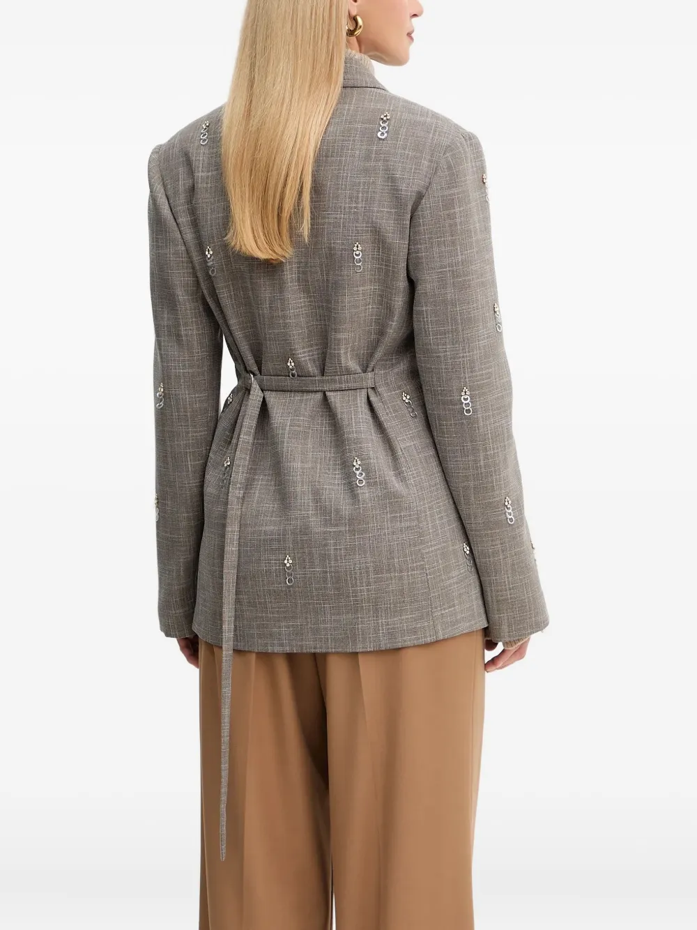  Simona Corsellini Embellished Blazer - Grey 