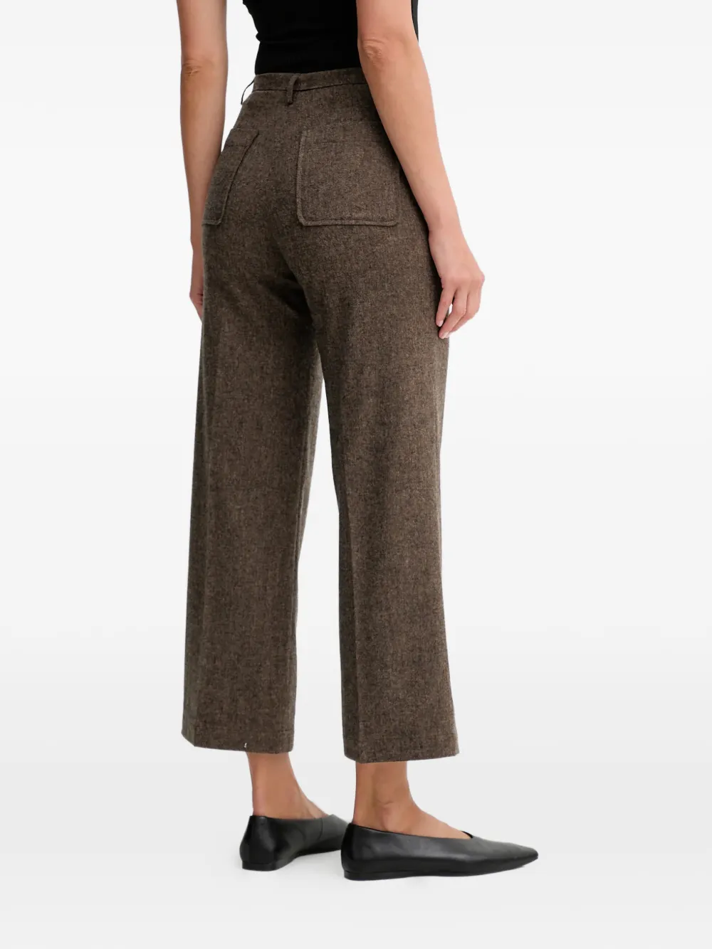  Sessùn Pantalones Rectos Capri - Marrón 