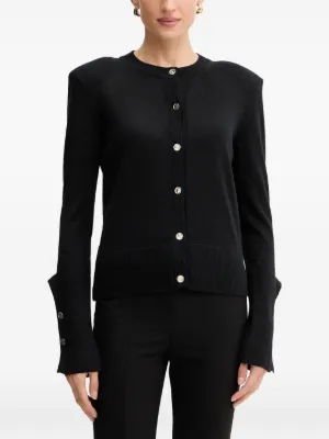 Ann Demeulemeester Knitted Cardigan | Black | FARFETCH