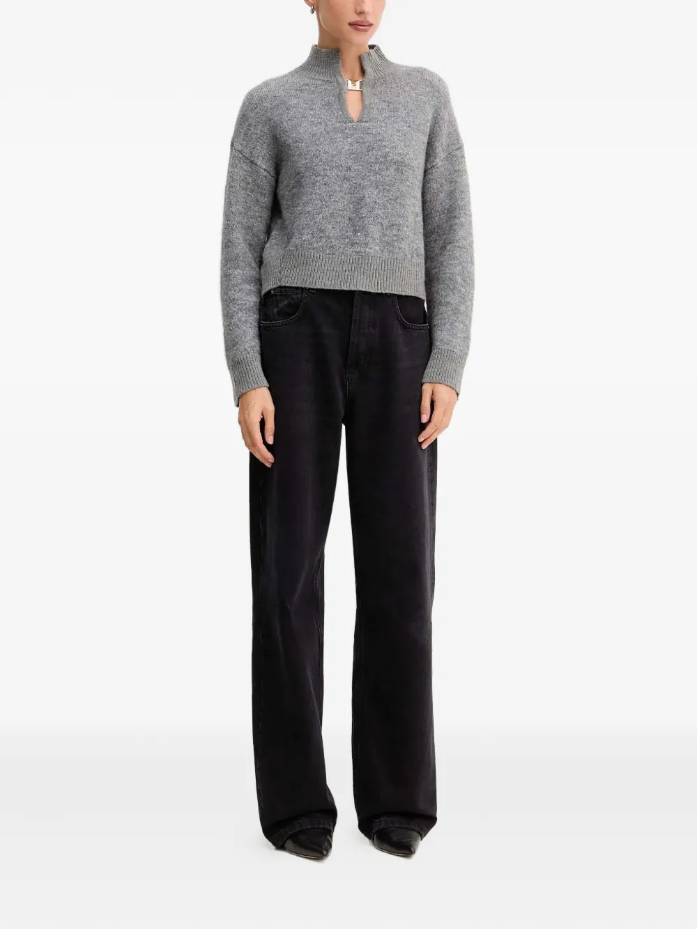 SIMONA CORSELLINI mock-neck embellished sweater | Knitted Sweaters | Image 2