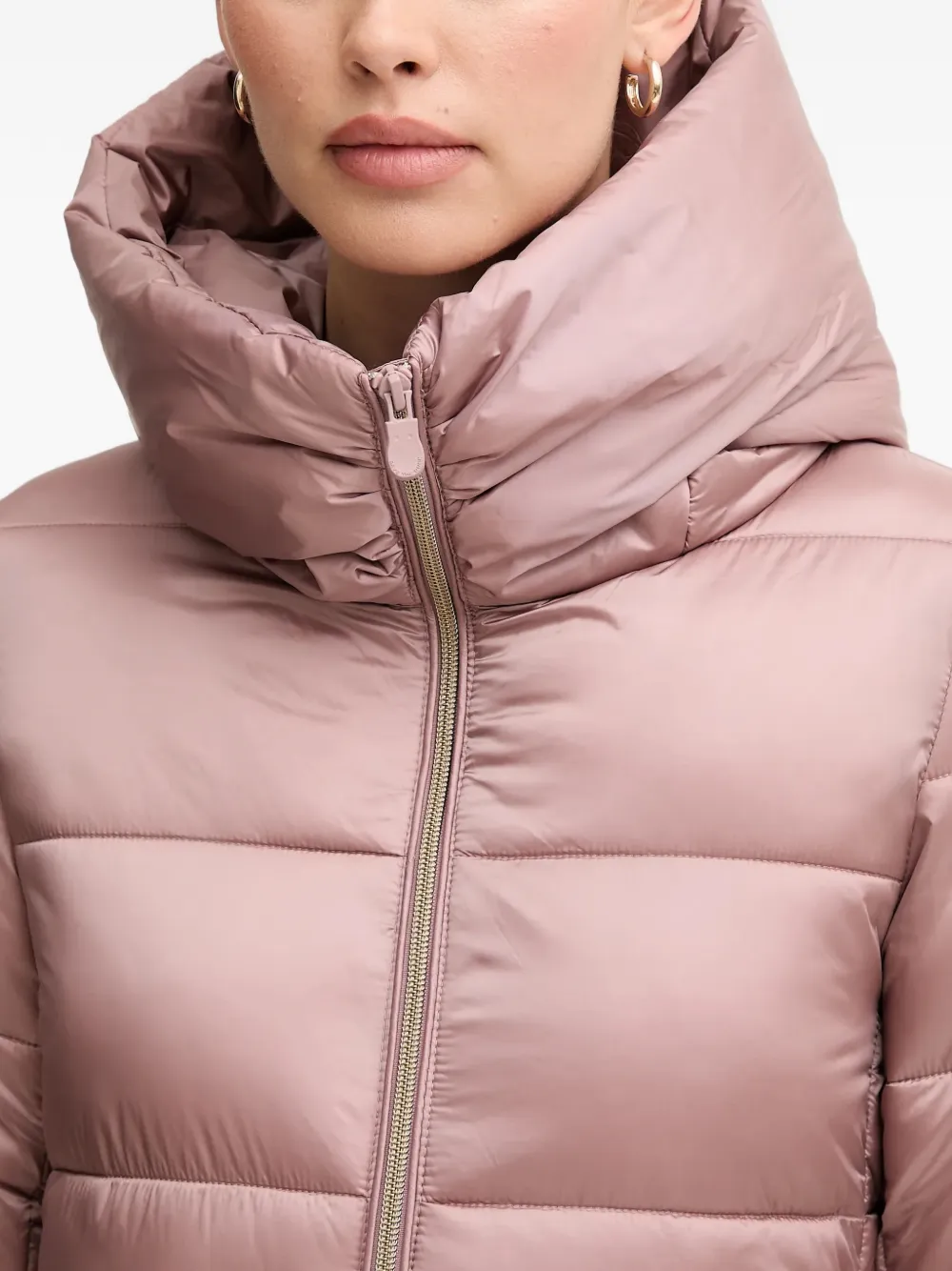Save The Duck Lysa gewatteerde jas met capuchon Roze