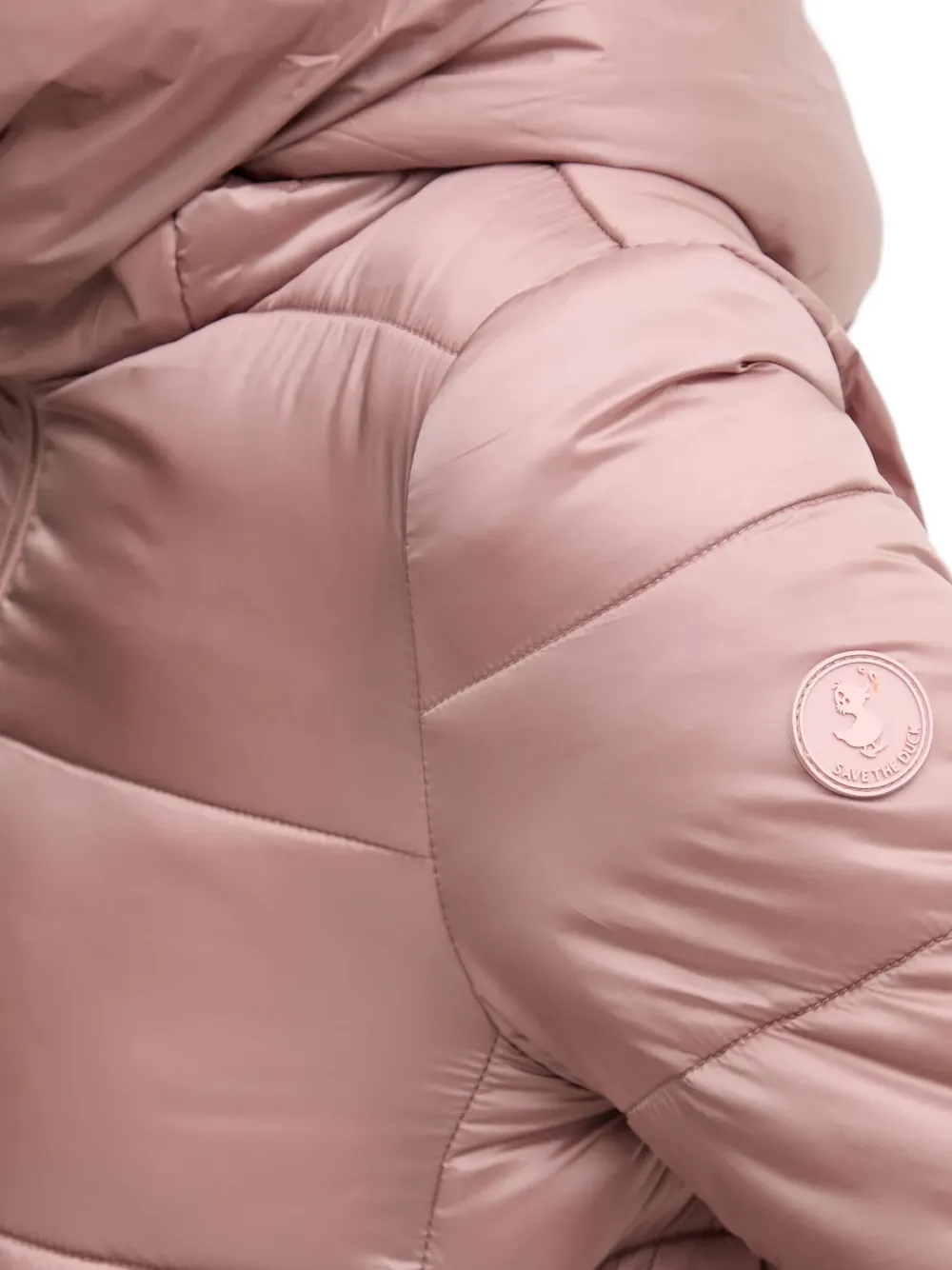 Save The Duck Lysa gewatteerde jas met capuchon Roze