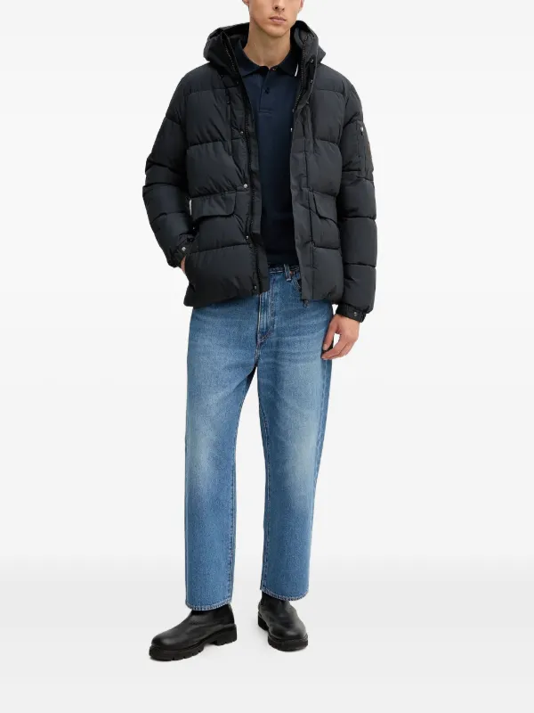 Save The Duck フーデッド パデッドジャケット | ブラック | FARFETCH JP
