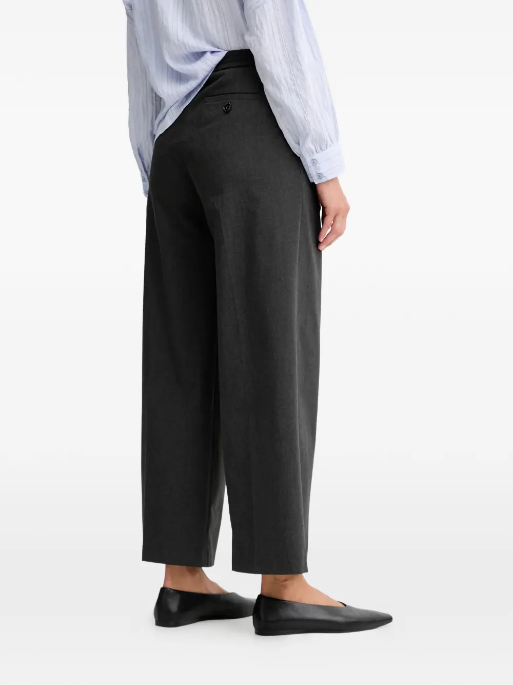 Sessun Pleated Wide-leg Trousers In Gray