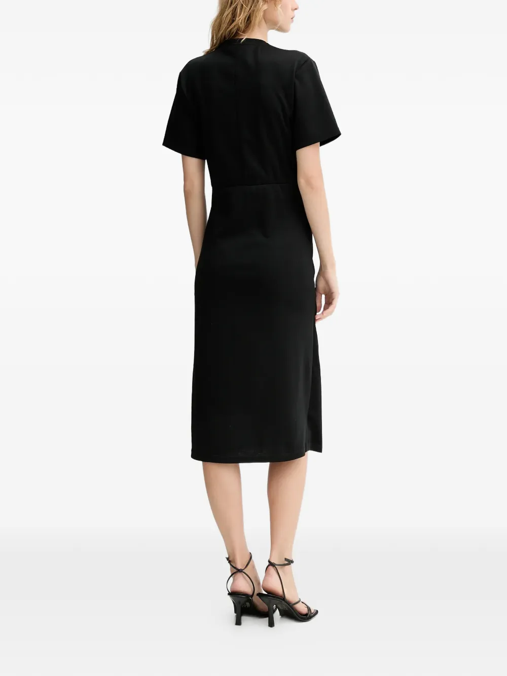  Sessùn Short Sleeve Midi Dress - Black 