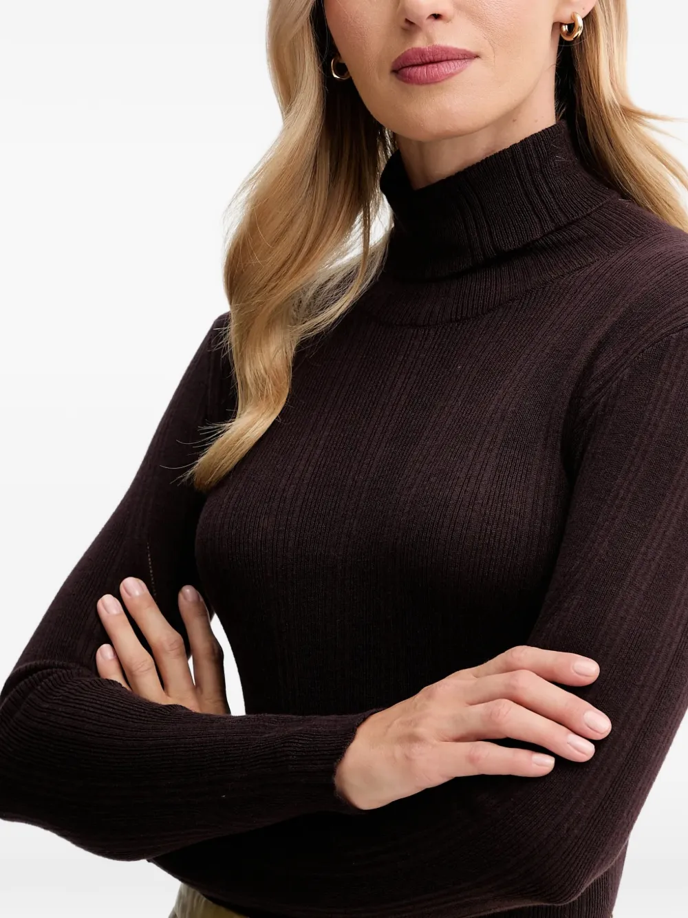Sessun Roll-neck Sweater In Brown