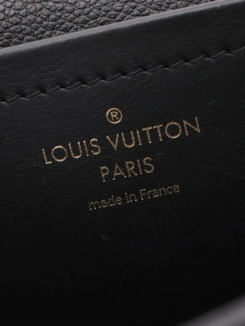 Pre-owned Louis Vuitton 2021-2025 Monogram Empreinte Marceau Crossbody Bag In Black
