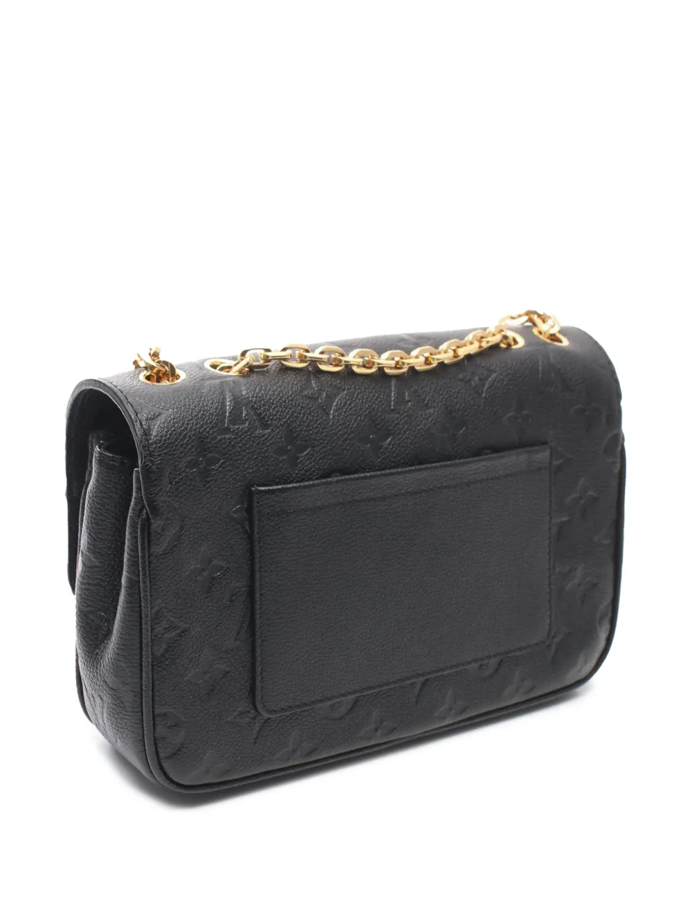 Pre-owned Louis Vuitton 2021-2025 Monogram Empreinte Marceau Crossbody Bag In Black