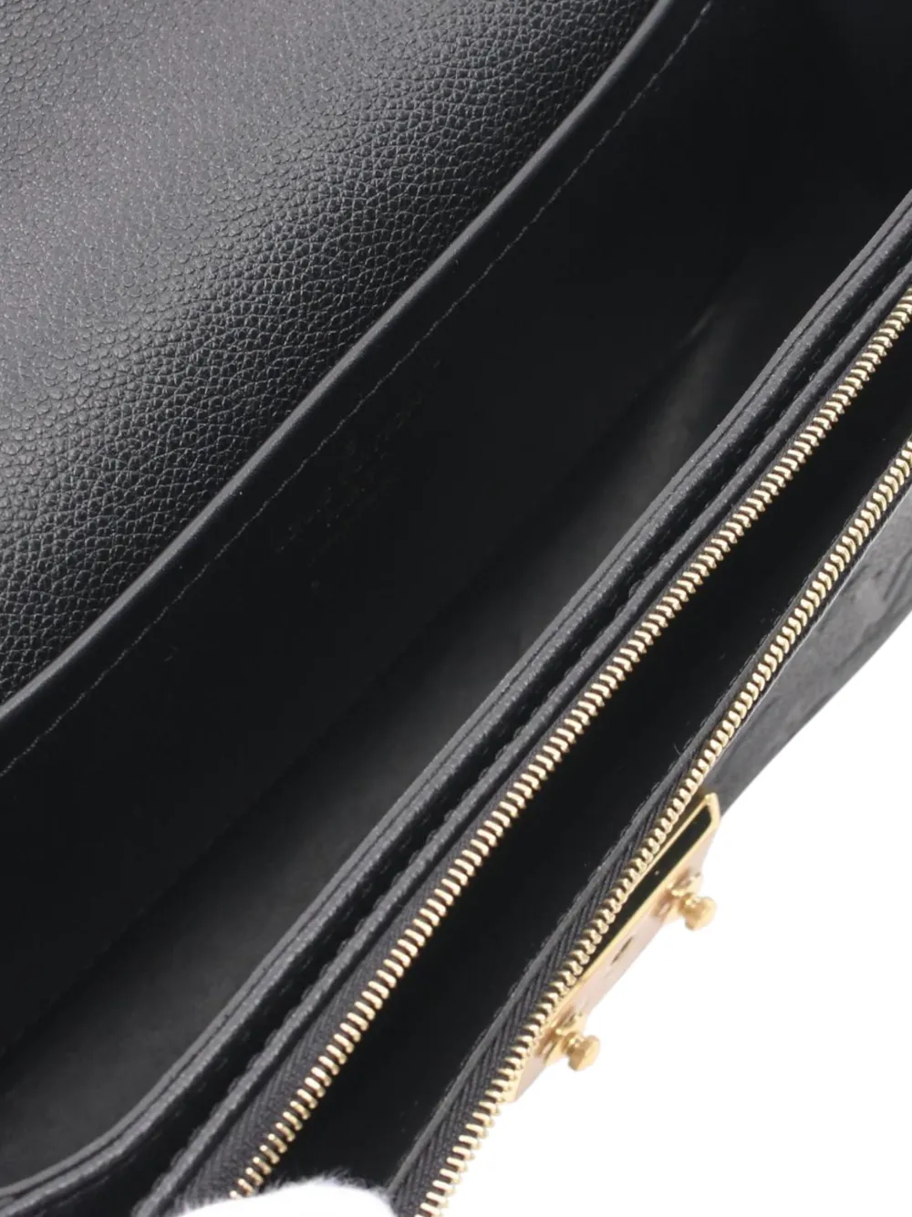 Pre-owned Louis Vuitton 2021-2025 Monogram Empreinte Marceau Crossbody Bag In Black