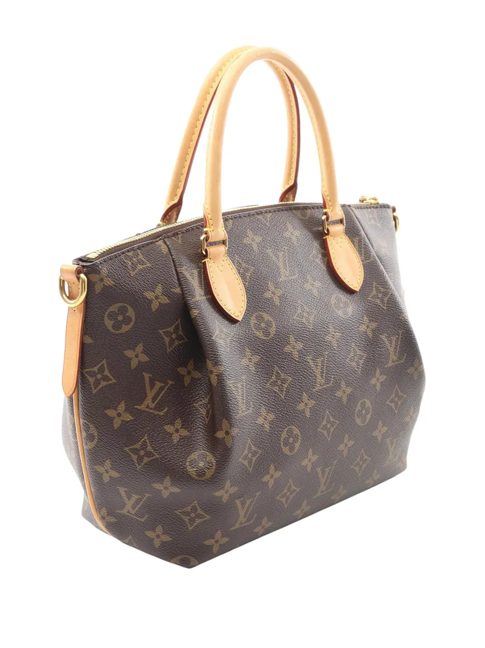 Pre-owned Louis Vuitton 2018 Monogram Turenne Pm Satchel In Brown
