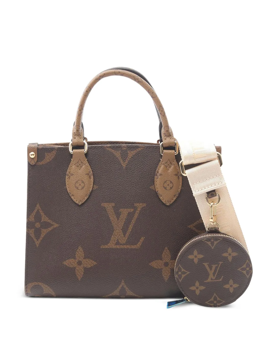 Louis Vuitton Pre-Owned 2021-2025 Monogram Reverse Giant OnTheGo PM satchel | Brown | Image 1