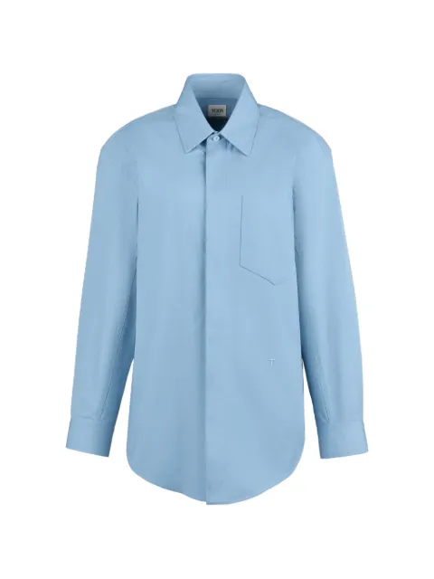 Tod's camisa con bolsillo de parche