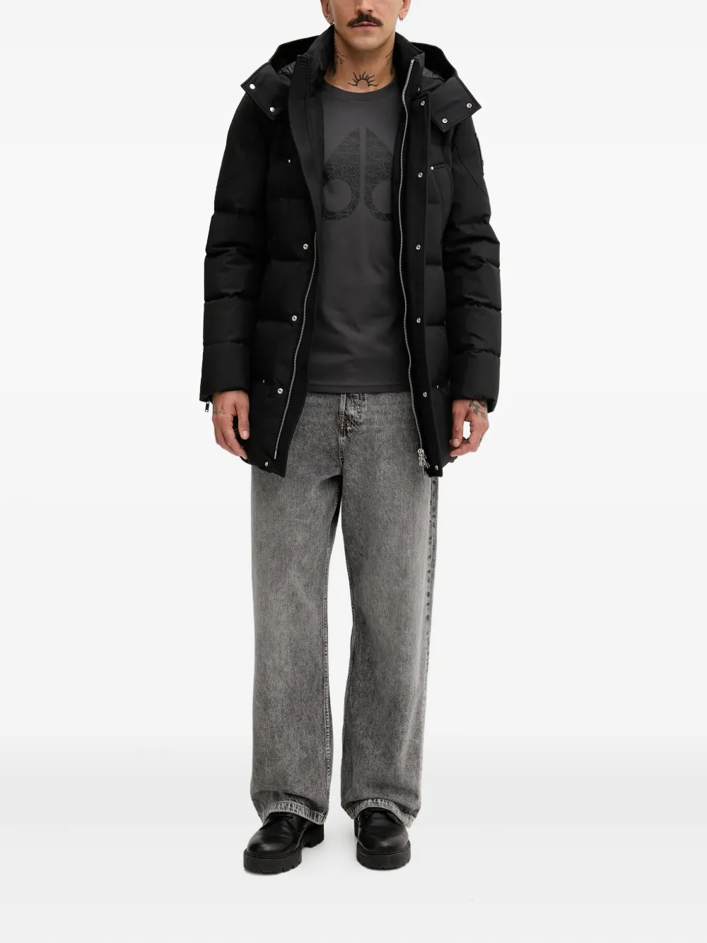 Moose Knuckles hooded logo patch jacket | Hooded Jackets | Image 2