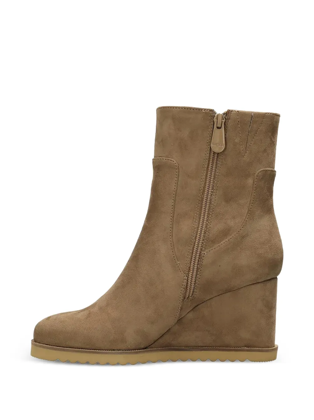  Mexx Wedge Zip Boots - Brown 