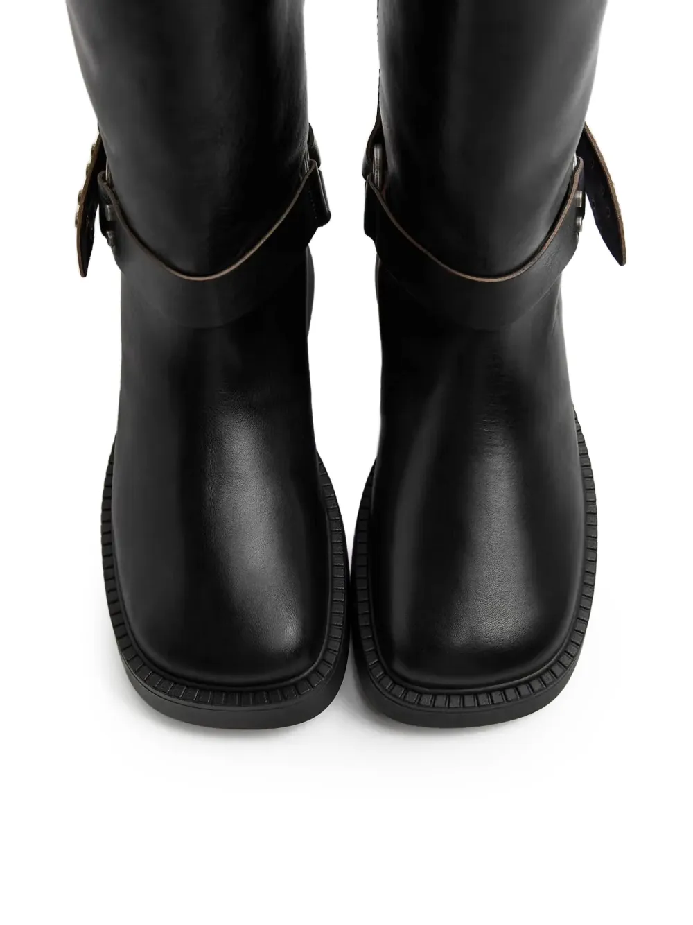 Miista 30mm Maitea Studded Biker Boots In Black