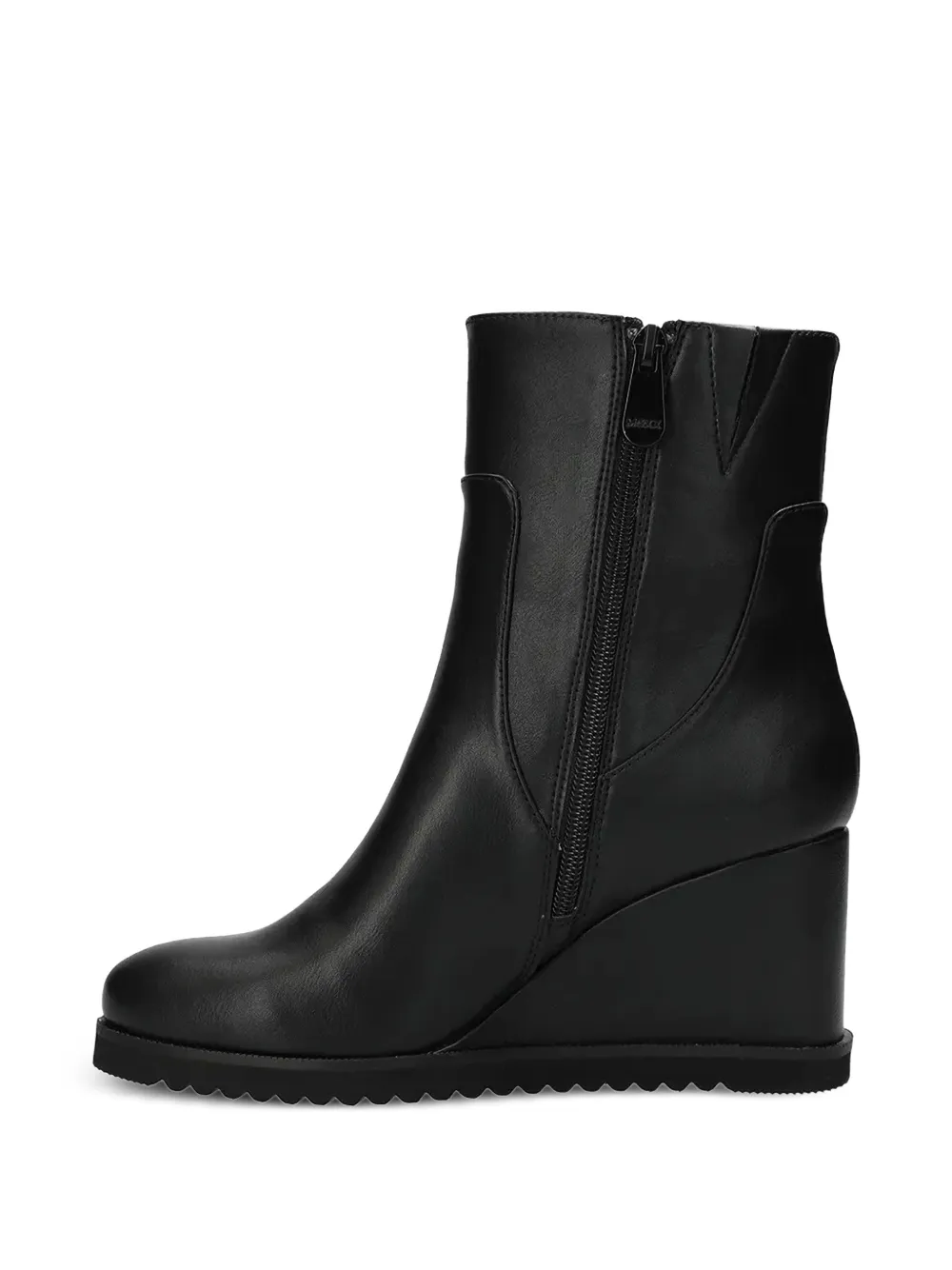  Mexx Wedge Zip Boots - Black 