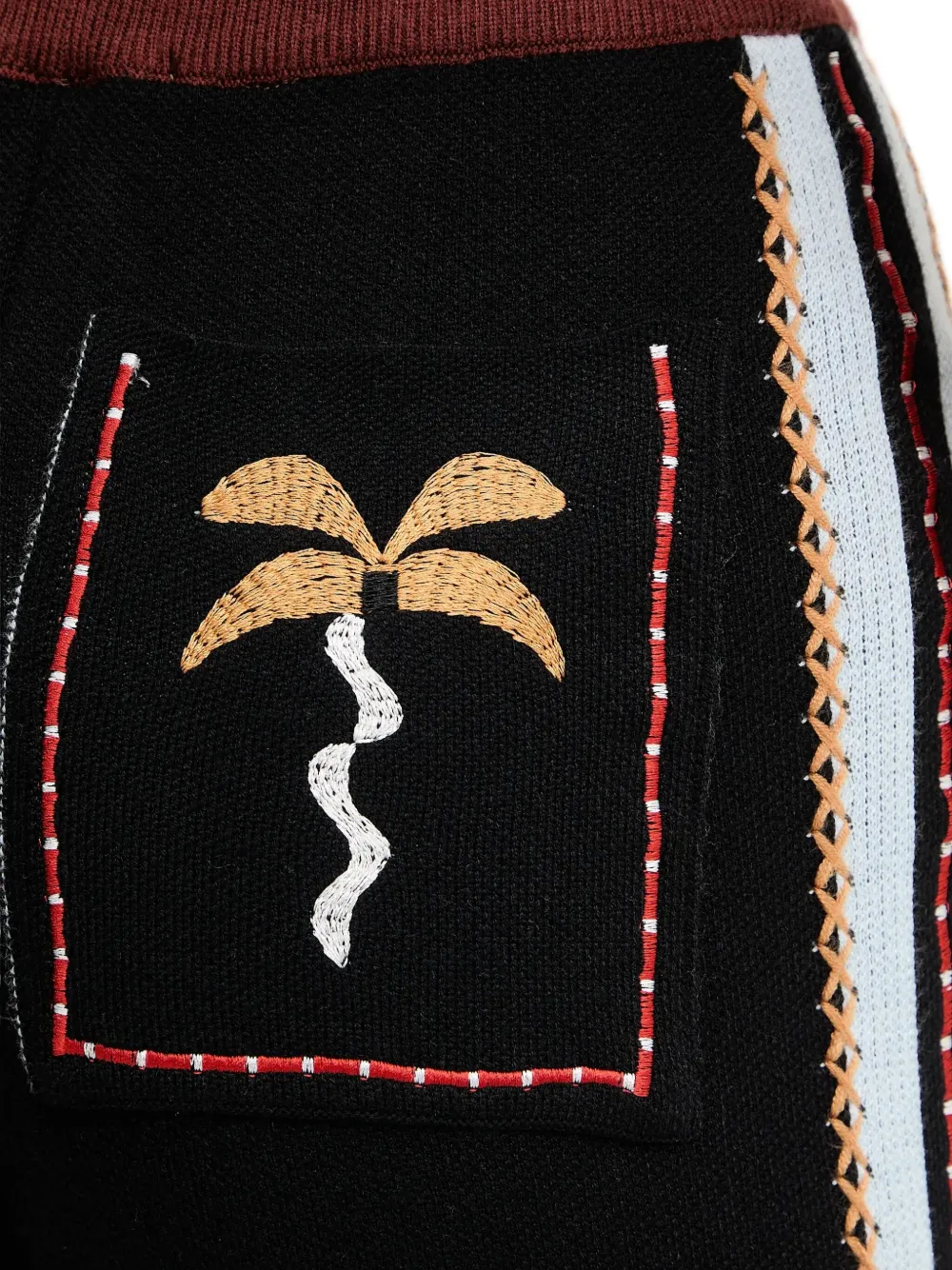 Drawstring Palm Tree Track Pants