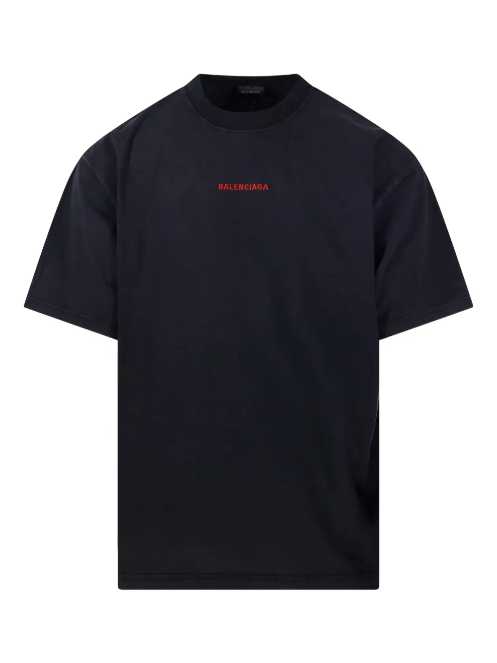 Balenciaga logo-embroidered T-shirt - ブラック Balenciaga logo-embroidered T-shirt - ブラック