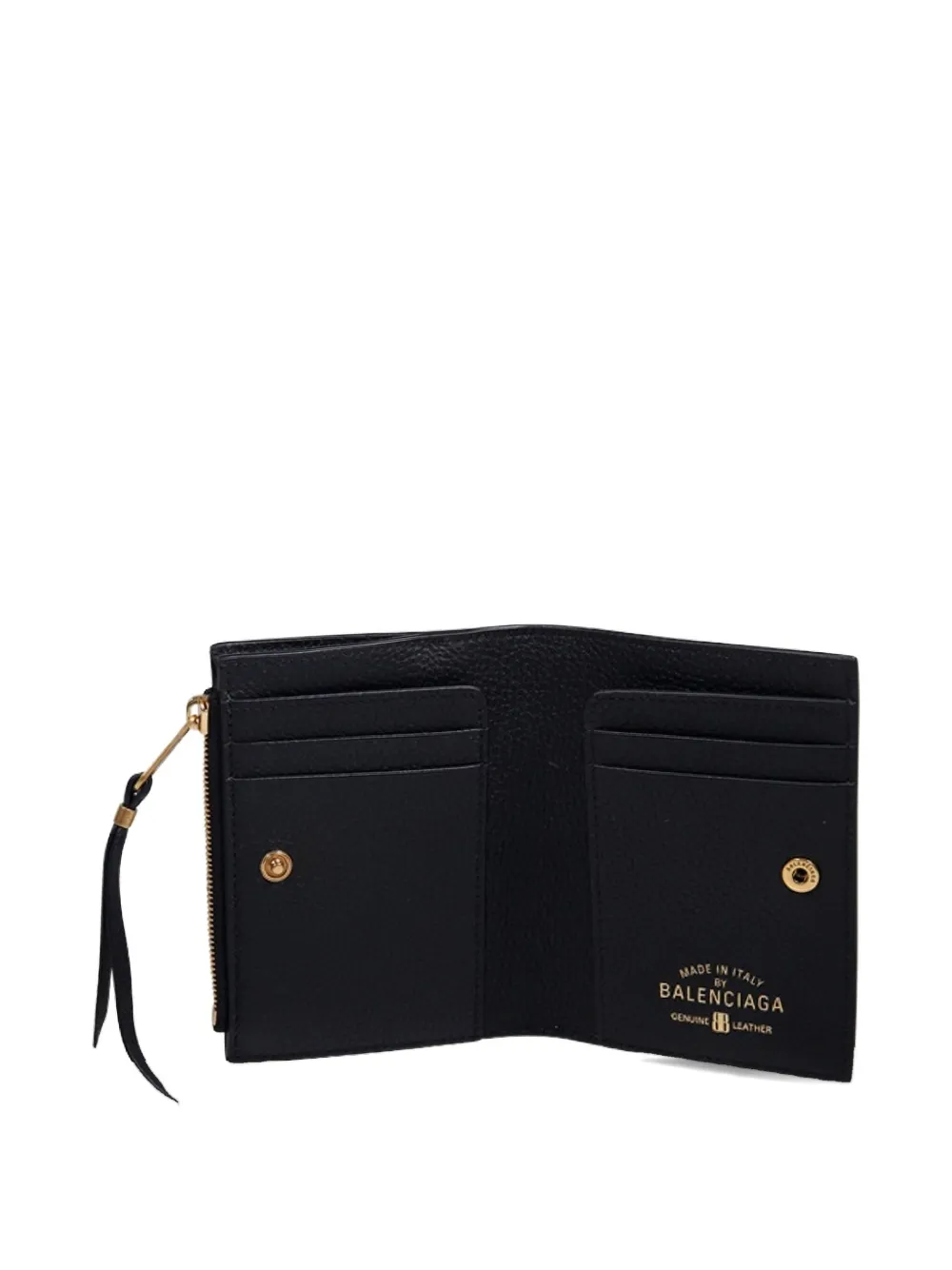 Balenciaga Logo-print Wallet In Brown