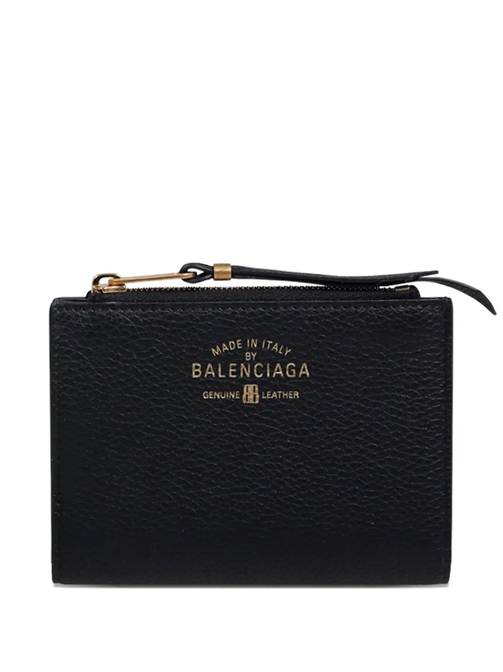 Balenciaga Logo-print Wallet In Brown