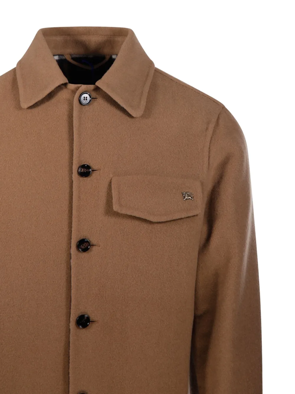 Burberry Wollen shirtjack Bruin