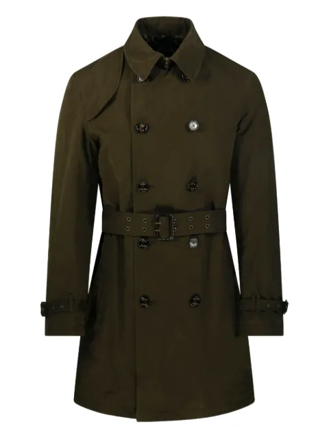 Sealup double-breasted belted coat
