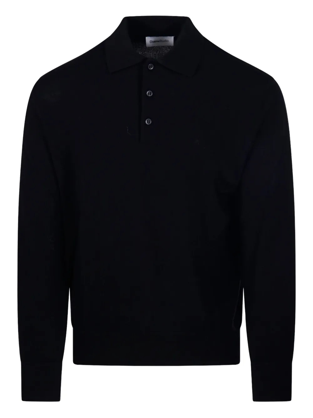 Diana Studio Wool Polo Shirt In Black