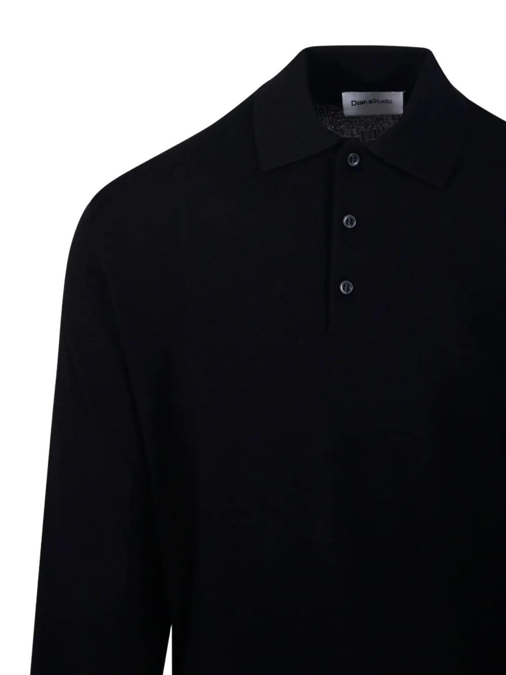 Diana Studio Wool Polo Shirt In Black