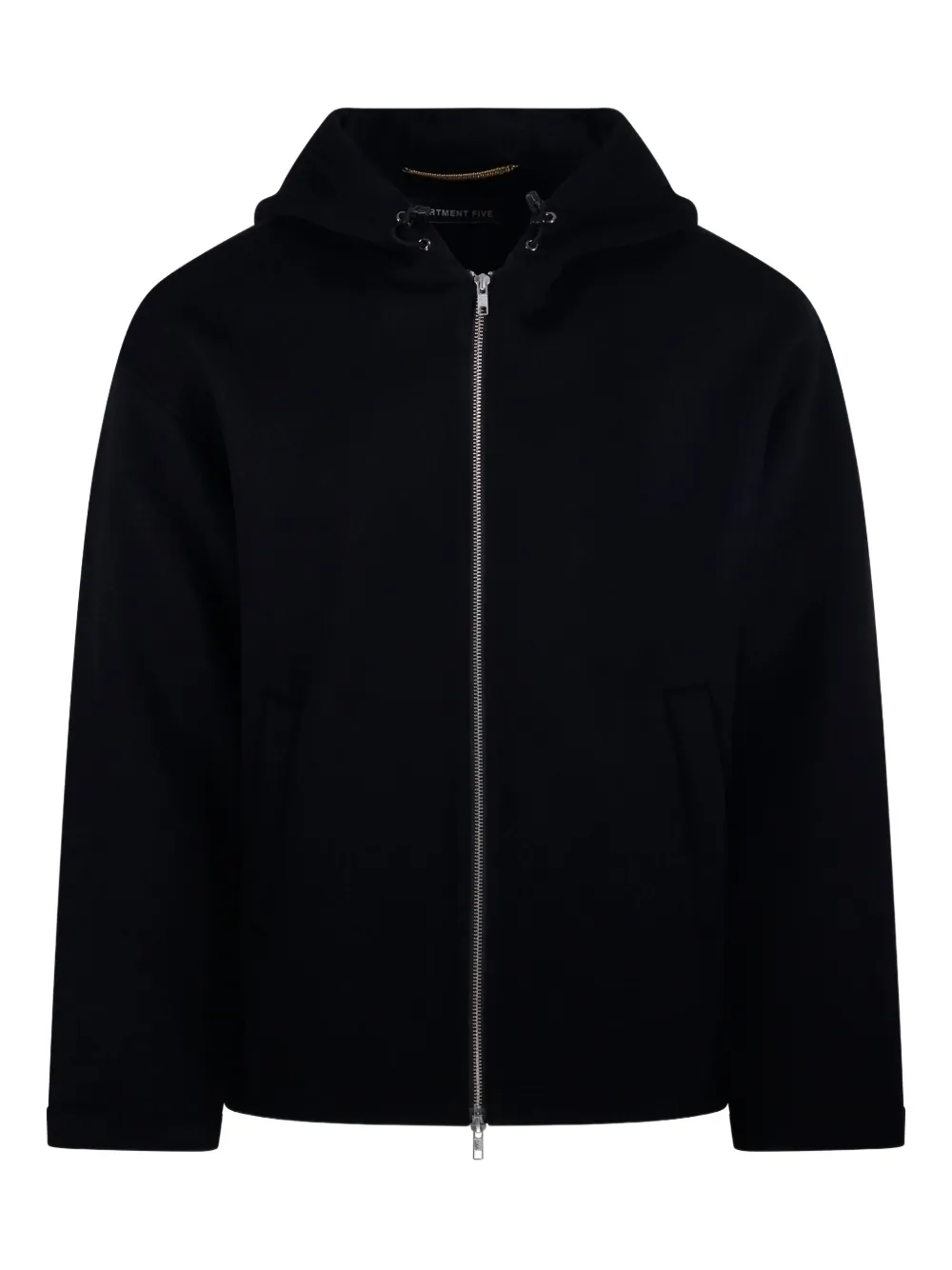 Department 5 zip-up hooded jacket | Black | Image 1