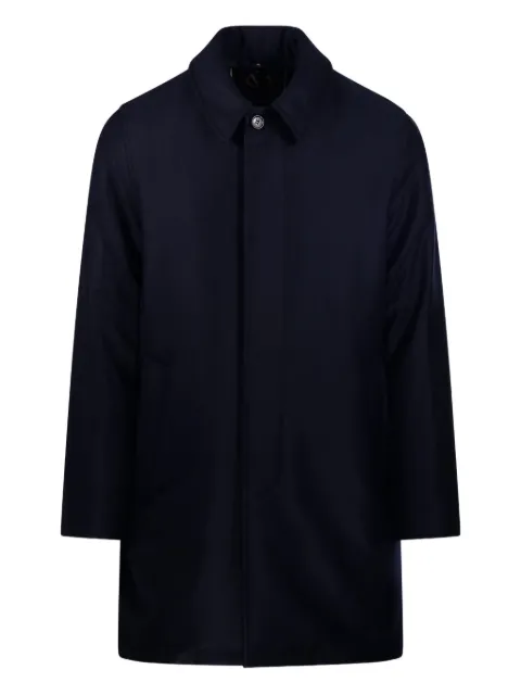 Sealup single-breasted trench coat